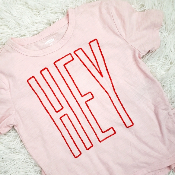 Old Navy Other - Girl's size 8 Pink Ruffle Short Sleeve T-shirt